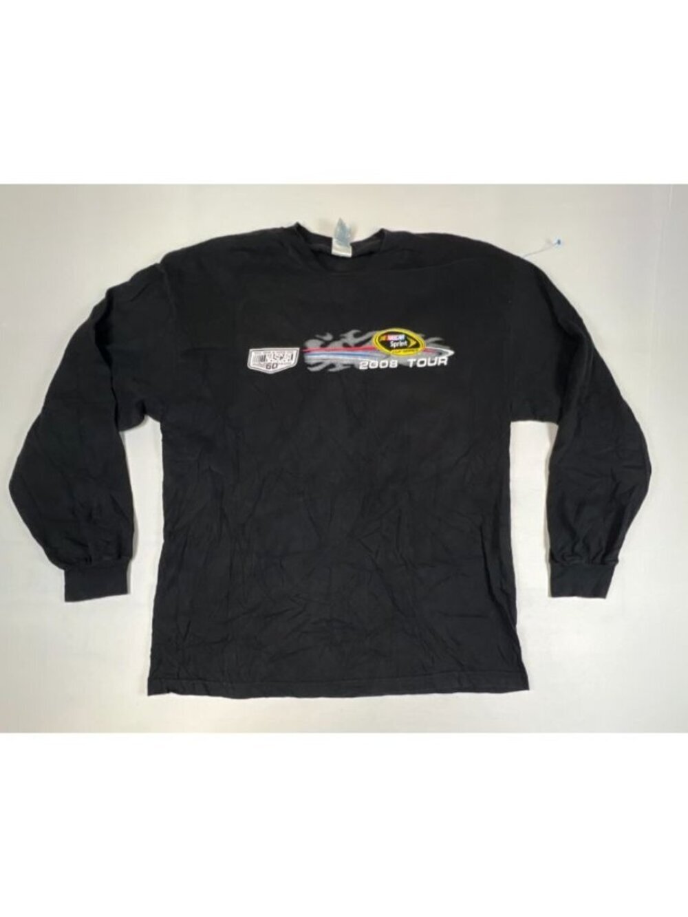 Vintage 2008 NASCAR Sprint Cup Series Tour Long Sleeve T-Shirt Black Men's XL
